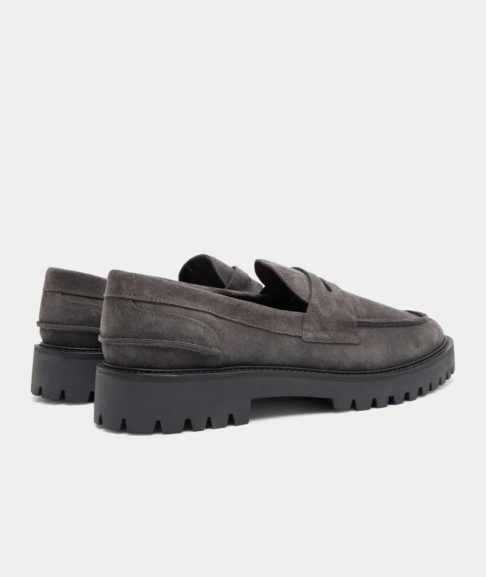 - Great savings Charcoal Loafer Penny Hot-ticket item Aaron Suede