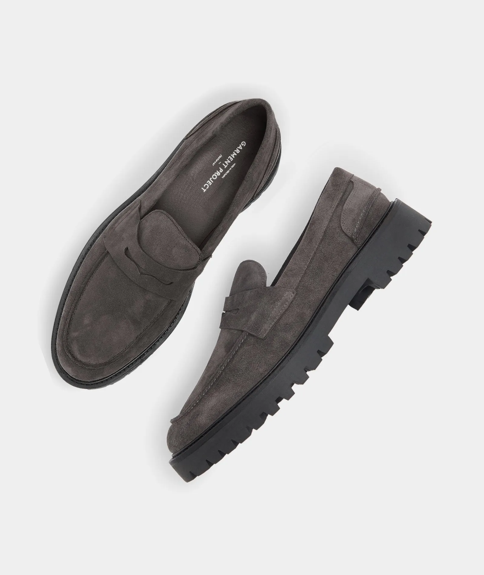 - Great savings Charcoal Loafer Penny Hot-ticket item Aaron Suede