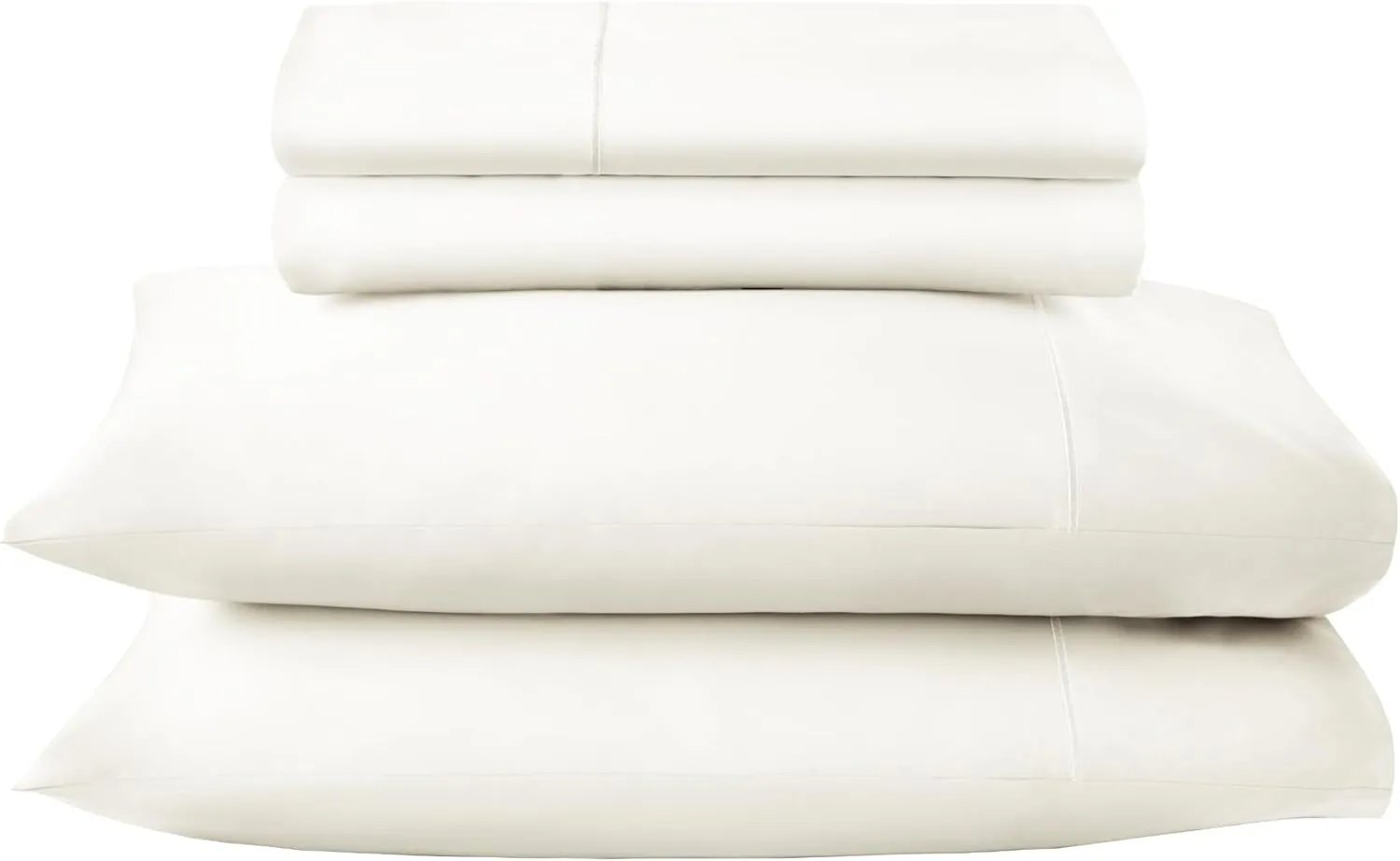 100% Organic Cotton Sheets Queen Size - GOTS Certified Organic Bed Sheets with Deep Pocket 500 Thread Count and Cozy Sateen Weave Gets Softer with Each Wash - Luxury 4 Piece Set (Natural, Queen)