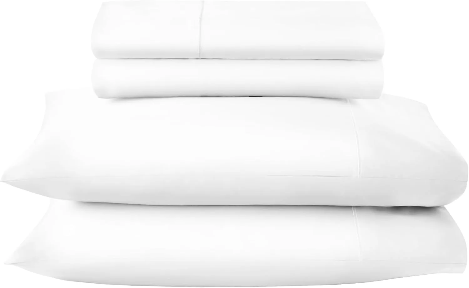 100% Organic Cotton Sheets Queen Size - GOTS Certified Organic Bed Sheets with Deep Pocket 500 Thread Count and Cozy Sateen Weave Gets Softer with Each Wash - Luxury 4 Piece Set (White, Queen)