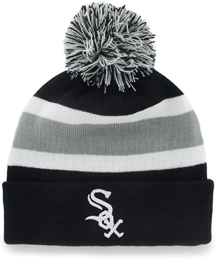 47 MLB Unisex-Adult Primary Logo Breakaway Team Color Primary Logo Cuffed Knit Beanie Hat Cold Weather Hat, One Size