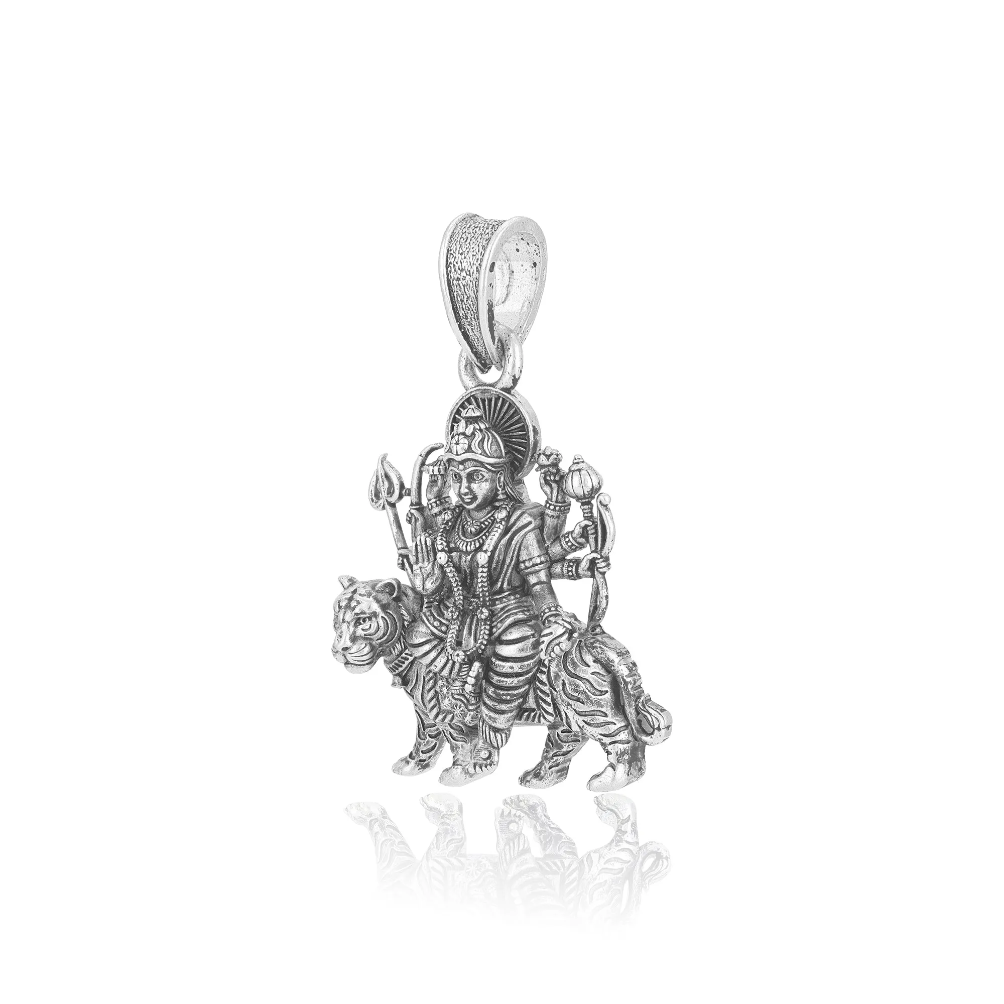 925 Sterling Silver Goddess Durga Pendants for Men & Women