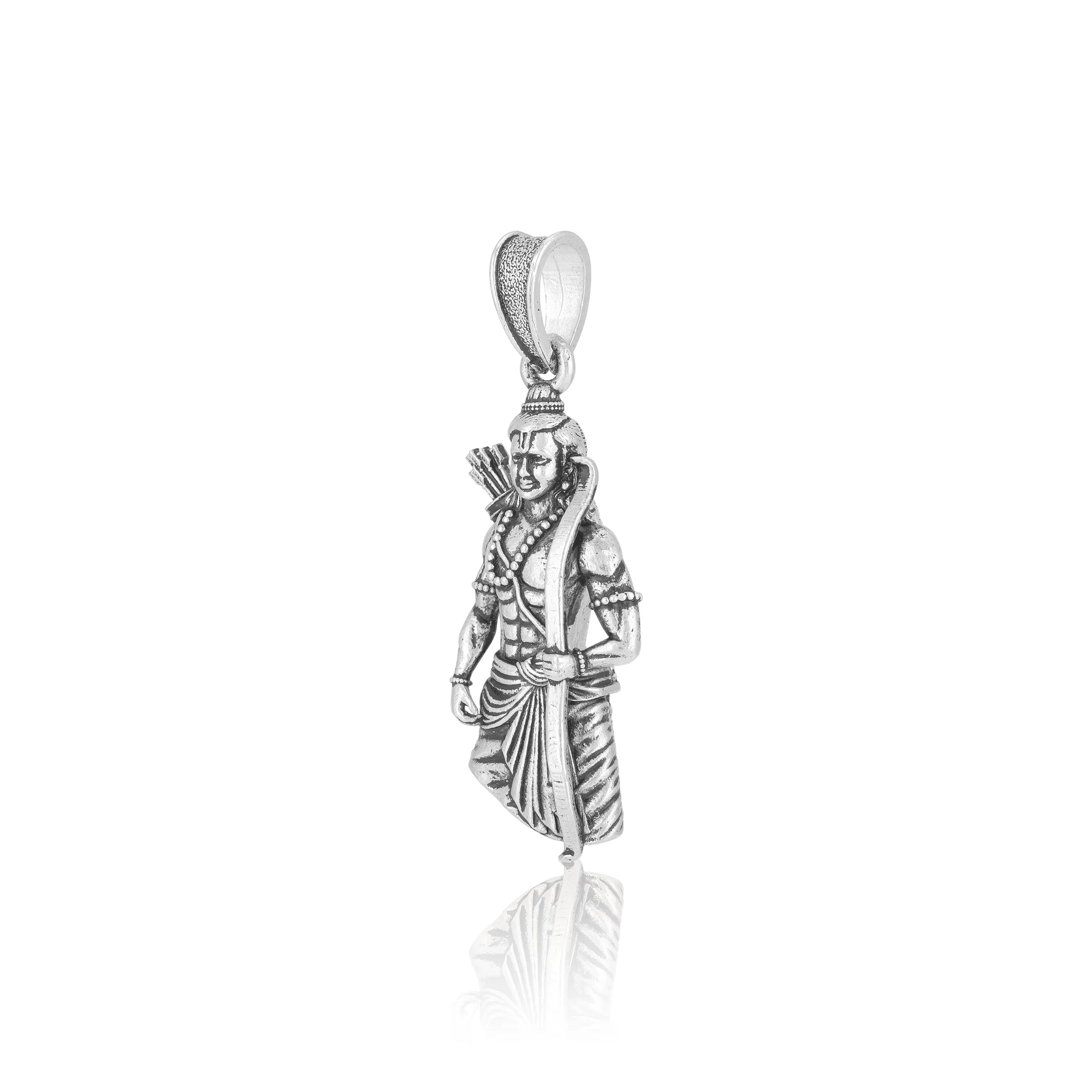 925 Sterling Silver Sri Ramar Oxidised Pendants for Men & Women