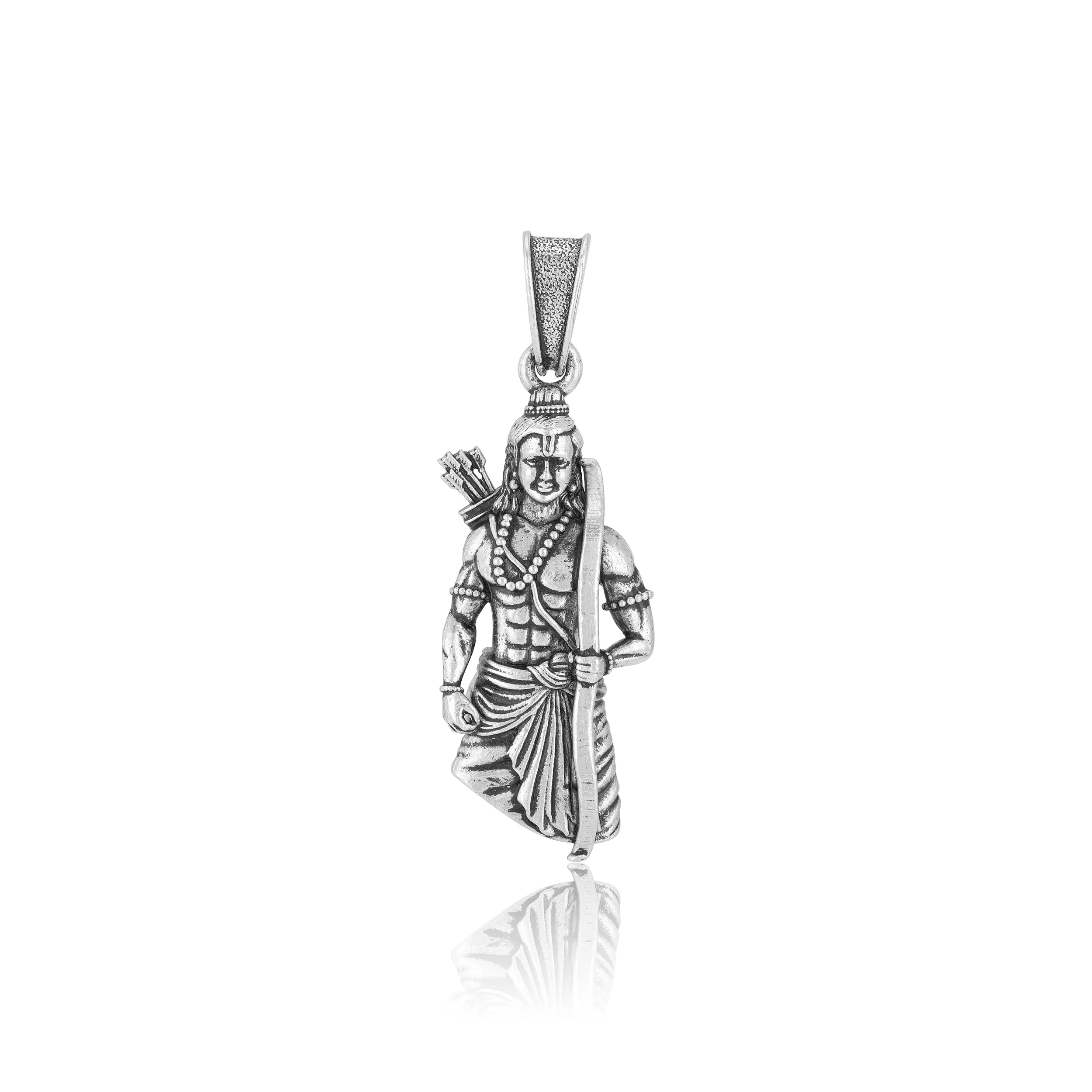 925 Sterling Silver Sri Ramar Oxidised Pendants for Men & Women