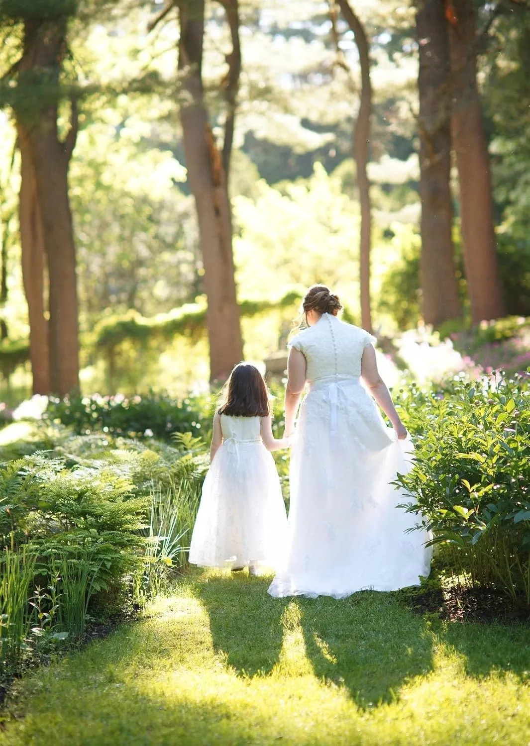 A line Wedding Pageant Lace Flower Girl Dress with Belt 2-12 Year Old