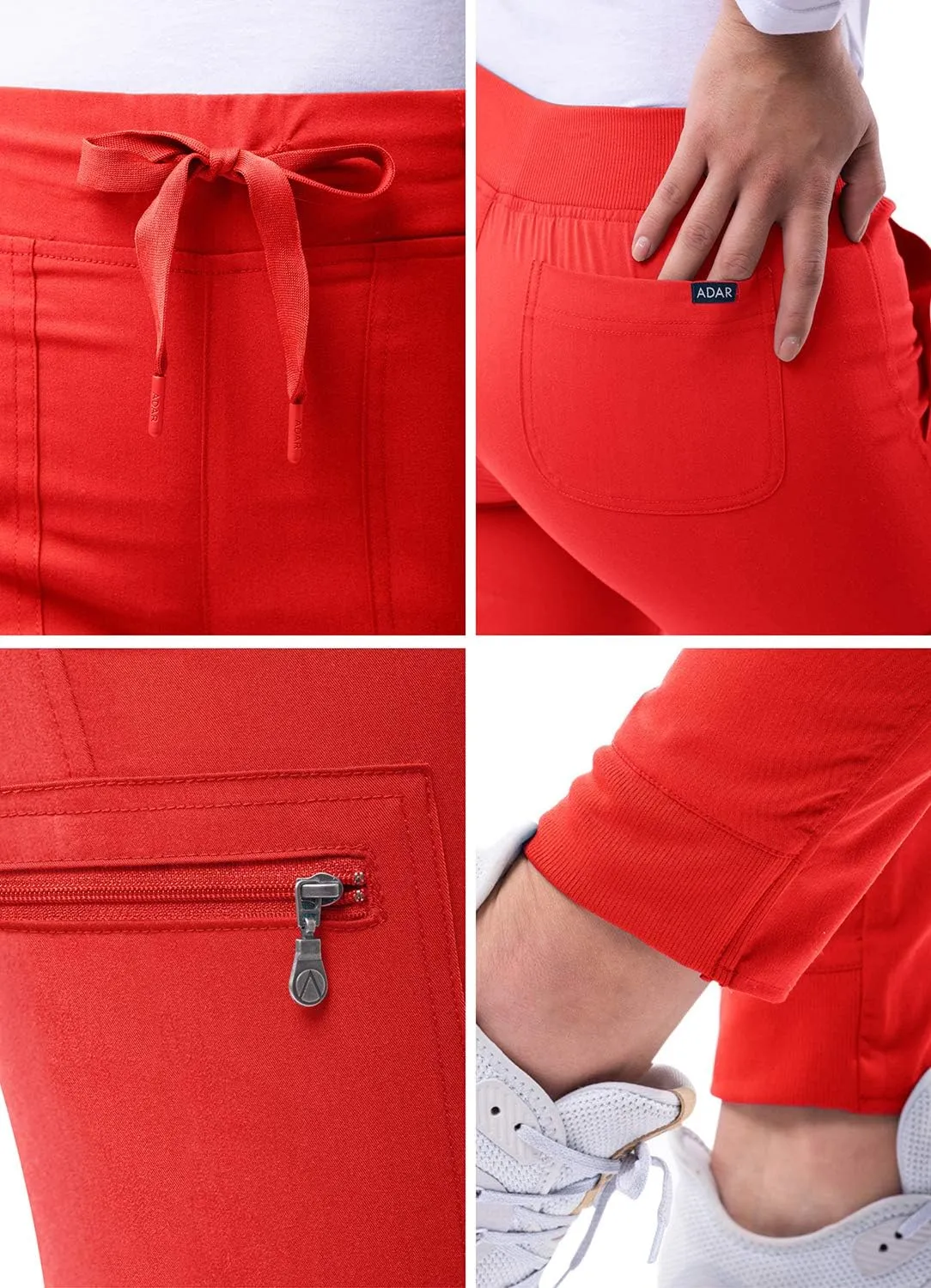 Adar Pro Scrubs for Women - Ultimate Yoga Jogger Scrub Pants