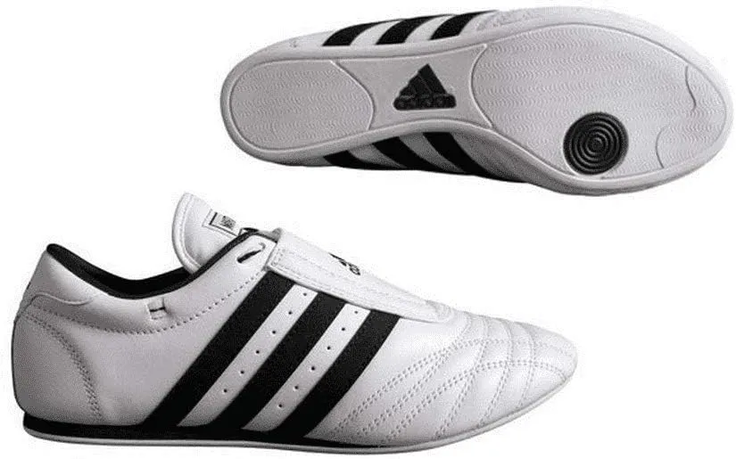 adidas SM-II Low Cut Taekwondo, Karate, Kungfu and Martial Arts Training Shoes (White, 10.5)