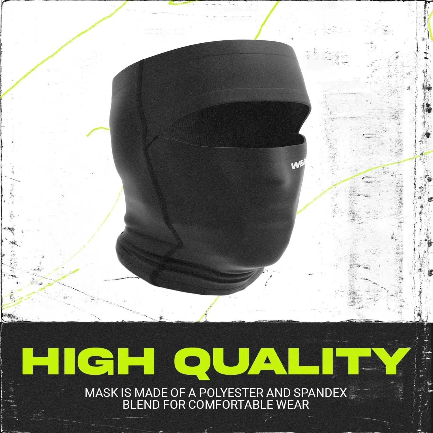 Adult Open Top Ski Mask, Hyperwarm Hood Balaclava | Full Face, Lightweight, Windproof & Moisture Wicking