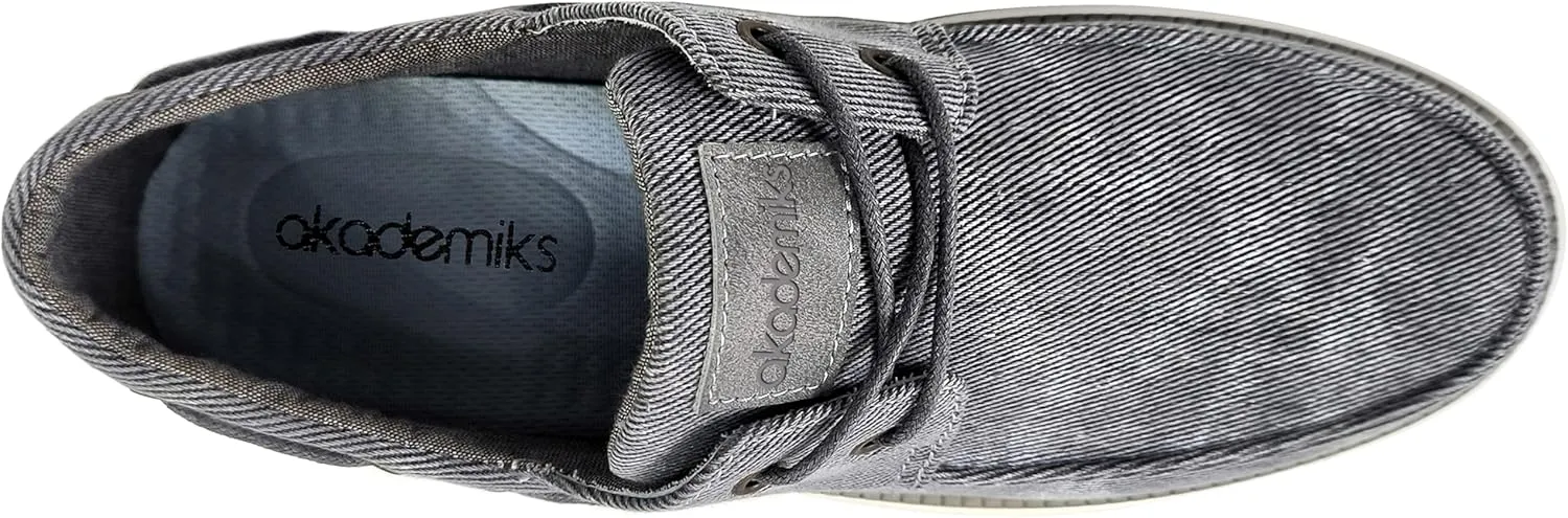 AKADEMIKS Men's Knox Boat Shoe, Casual Slip-On Deck Shoes for Men, Classic Style & Comfortable Fit