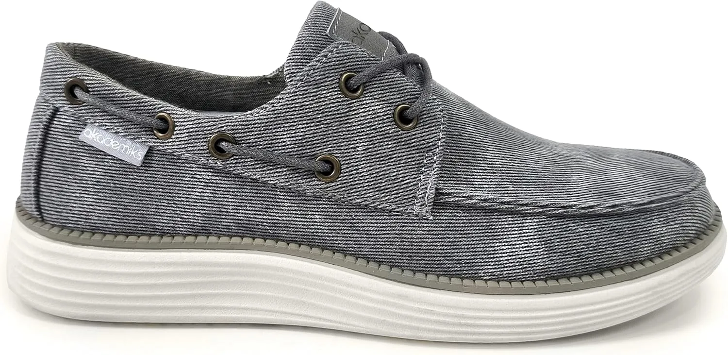 AKADEMIKS Men's Knox Boat Shoe, Casual Slip-On Deck Shoes for Men, Classic Style & Comfortable Fit