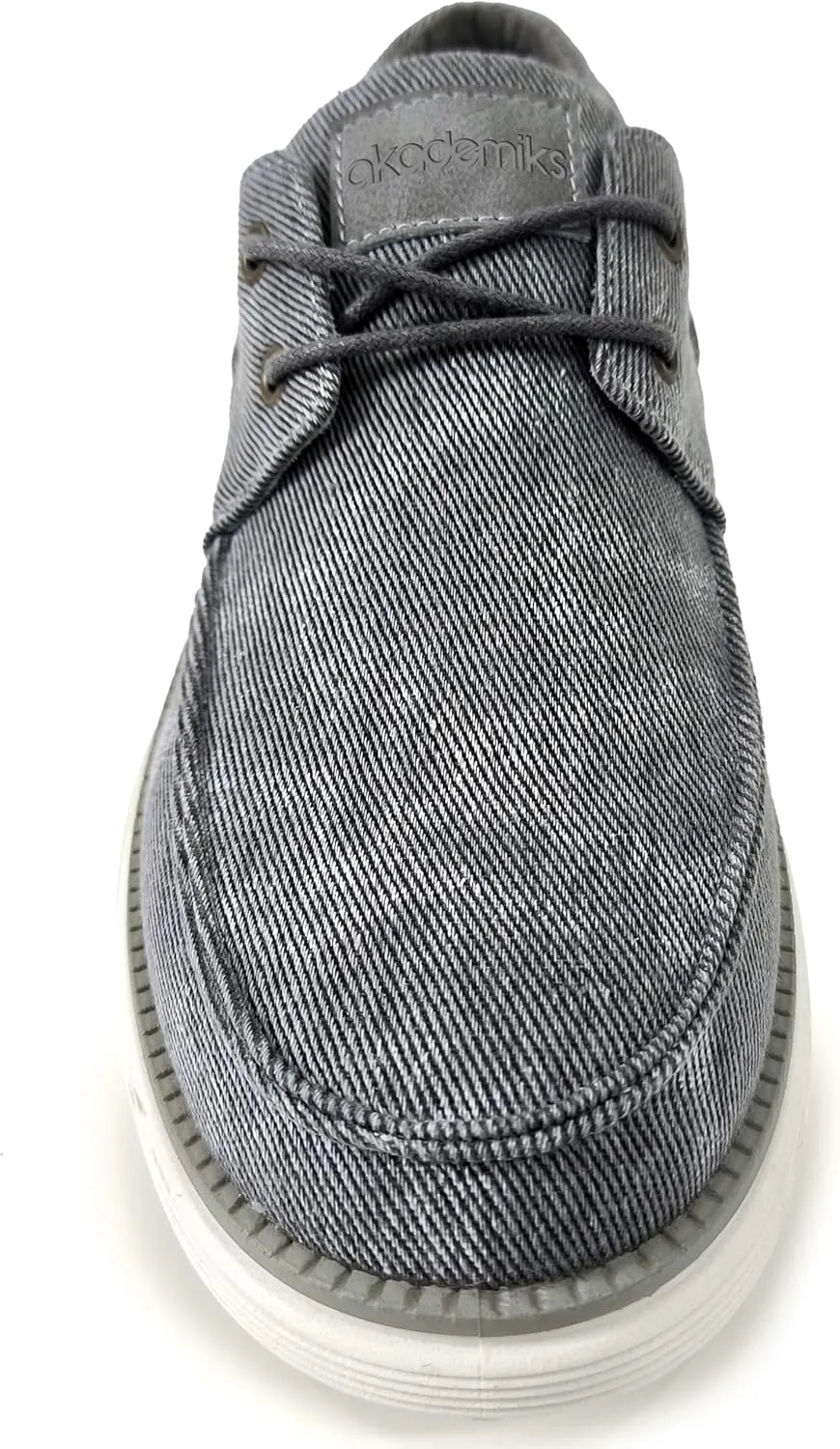 AKADEMIKS Men's Knox Boat Shoe, Casual Slip-On Deck Shoes for Men, Classic Style & Comfortable Fit