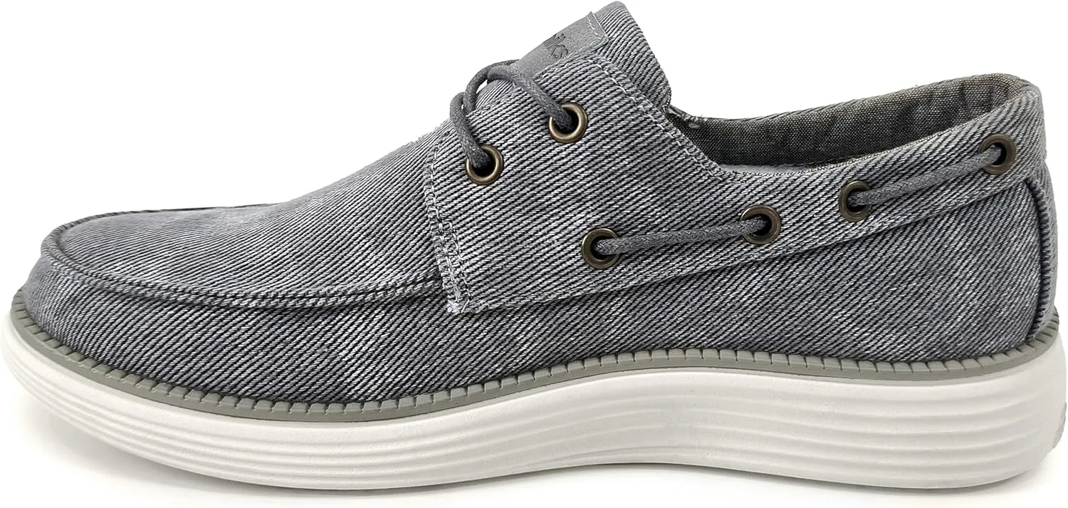 AKADEMIKS Men's Knox Boat Shoe, Casual Slip-On Deck Shoes for Men, Classic Style & Comfortable Fit