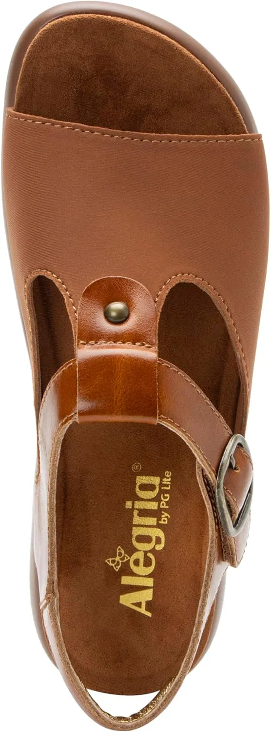 Alegria Betsie - Timeless Comfort, Arch Support - Womens Dream Fit Stretch Upper Slide Sandals, Full Coverage Open Toe Sling Back Strap Platform - Slip-Resistant Chunky Heel