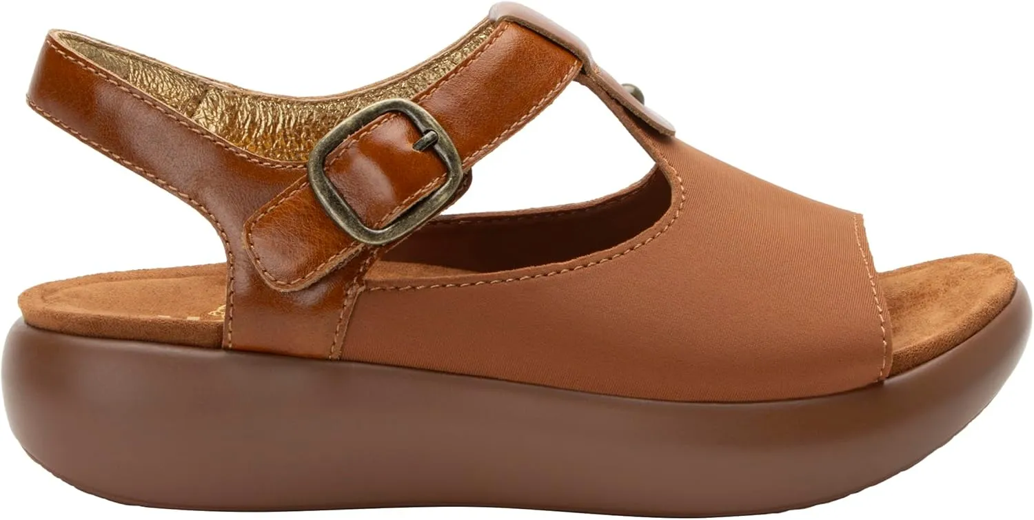 Alegria Betsie - Timeless Comfort, Arch Support - Womens Dream Fit Stretch Upper Slide Sandals, Full Coverage Open Toe Sling Back Strap Platform - Slip-Resistant Chunky Heel
