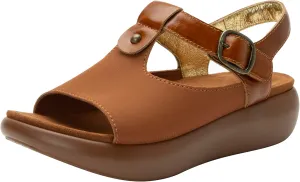 Alegria Betsie - Timeless Comfort, Arch Support - Womens Dream Fit Stretch Upper Slide Sandals, Full Coverage Open Toe Sling Back Strap Platform - Slip-Resistant Chunky Heel