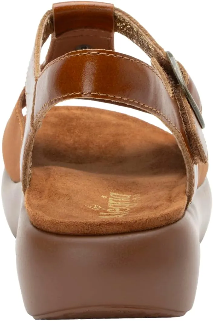 Alegria Betsie - Timeless Comfort, Arch Support - Womens Dream Fit Stretch Upper Slide Sandals, Full Coverage Open Toe Sling Back Strap Platform - Slip-Resistant Chunky Heel