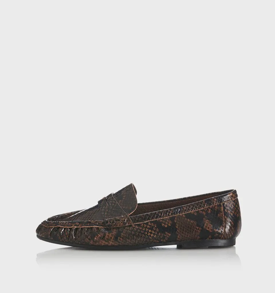 Alias Mae | Ivana Loafer - Choc Snake