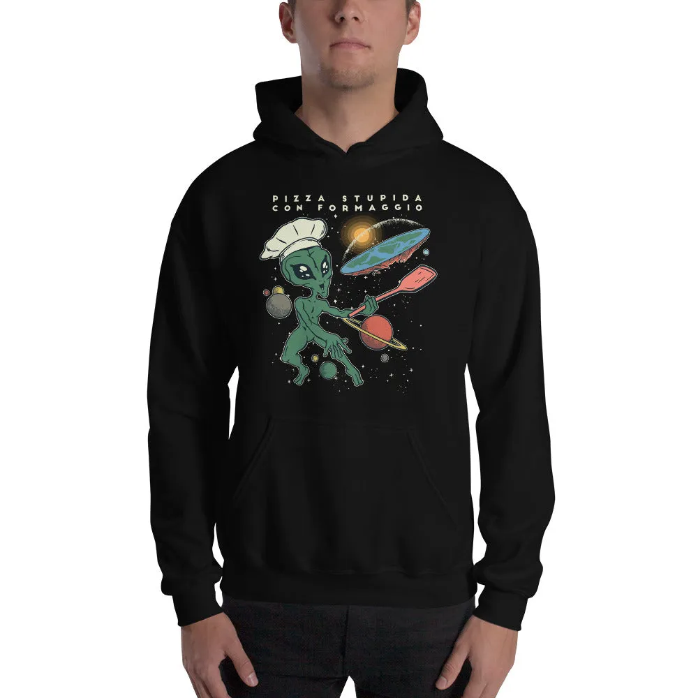 Alien Flat Earth Cook Hoodie