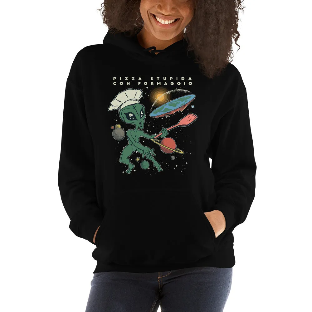 Alien Flat Earth Cook Hoodie