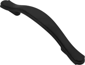 Alzassbg 10 Pack Flat Black Cabinet Pulls, 3 Inch(76mm) Hole Centers Cabinet Handles Arch Kitchen Hardware for Cabinets and Drawer AL3028MB
