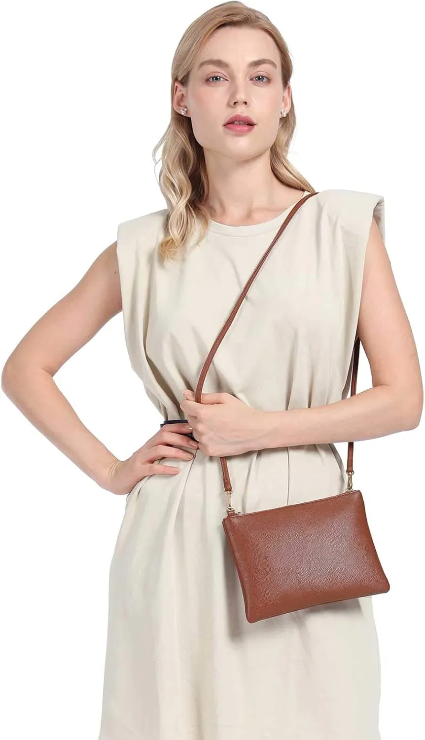 AMELIE GALANTI womens small crossbody strap handbag bag,Soft Leather Fabric Delicate Durable Fashion Design