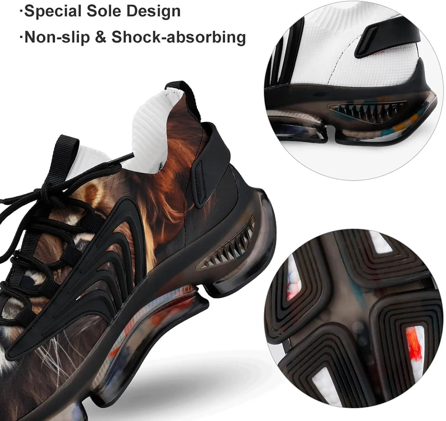 Animal King Lion Running Shoes Low Top Basketball Shoes for Men Tennis Sport Fitness Cross Trainers Walking Casual Hiking