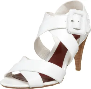 Ann Marino Women's Lass Sandal,White-Kd,8 M US