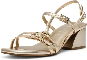 Anne Klein Womens Buckle Faux Leather Heels