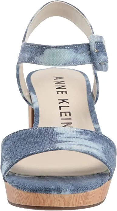 Anne Klein Women's Peony Pump, Denim Tie-Dye, 9.5