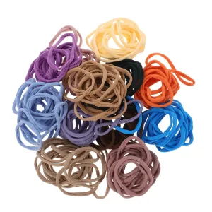 Artibetter Diy Loom Weaving Kit 12pcs Elastic Hair Ties Versatile Loom Loops for Coasters Hair Scrunchies