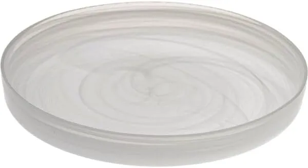 Asos Flat Plate, Height: 25 mm, Diameter: 210 mm, White, Pack of 6