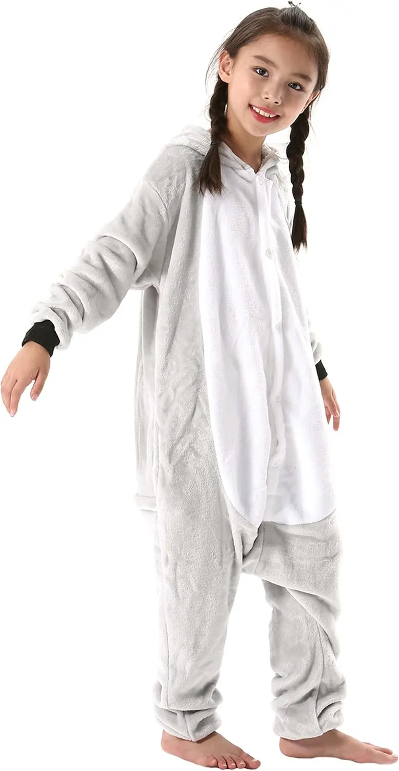 ATOZ Onesie for Kids, Animal Pajamas Halloween Cosplay Costume for Girls Boys