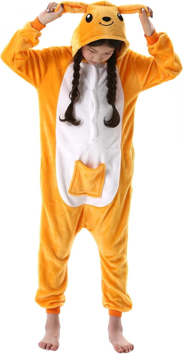 ATOZ Onesie for Kids, Animal Pajamas Halloween Cosplay Costume for Girls Boys