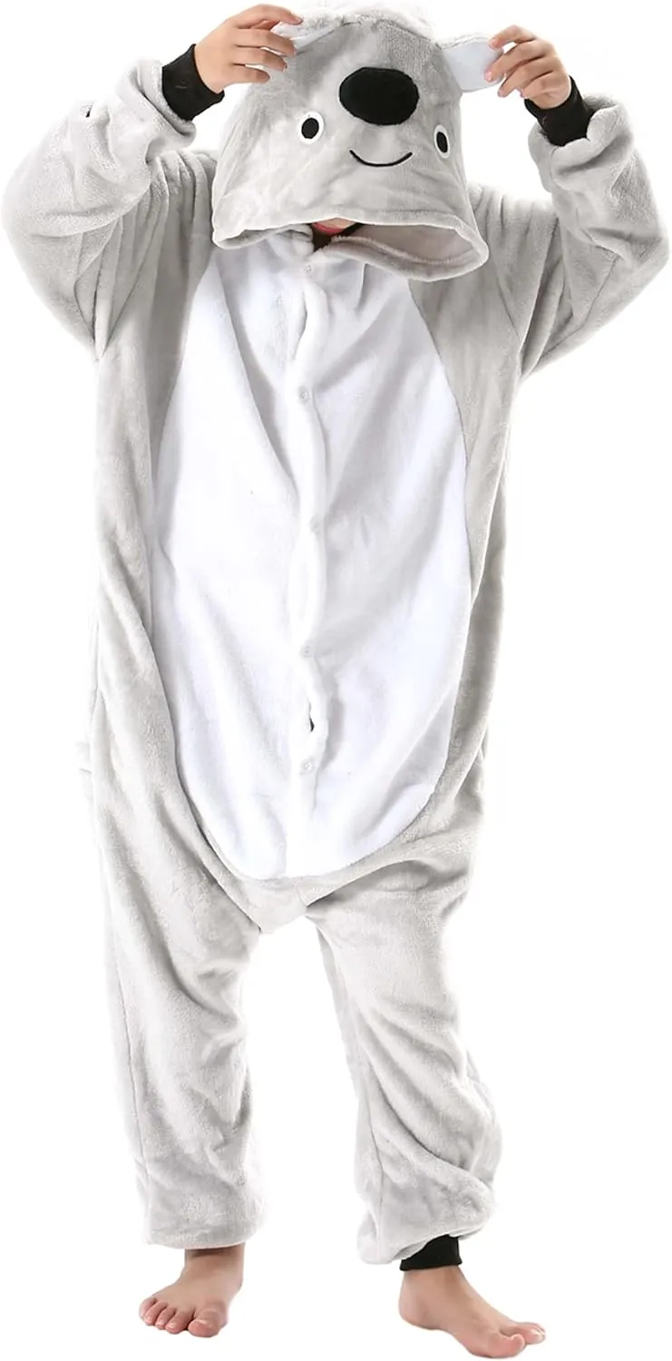 ATOZ Onesie for Kids, Animal Pajamas Halloween Cosplay Costume for Girls Boys
