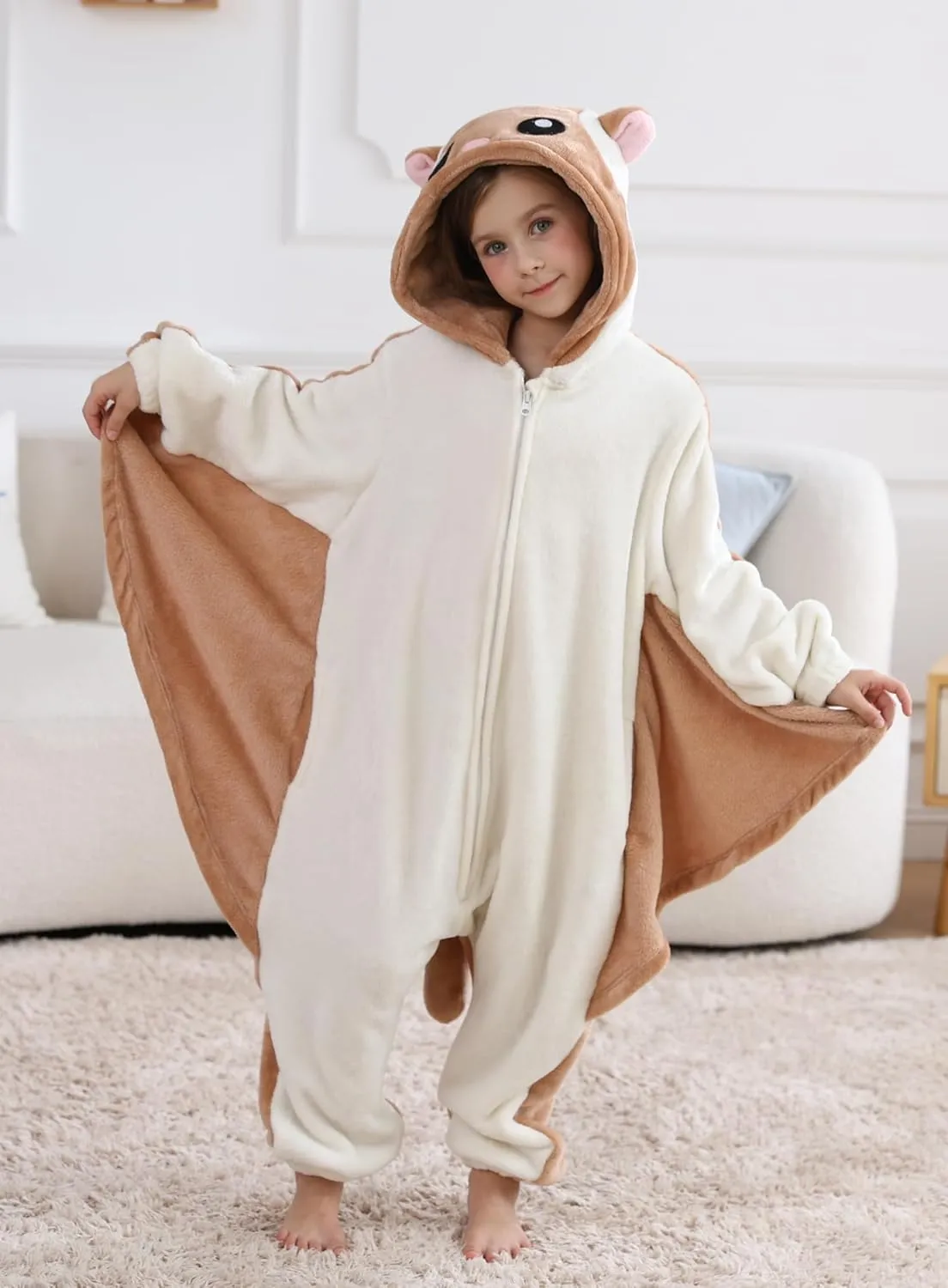 ATOZ Onesie for Kids, Animal Pajamas Halloween Cosplay Costume for Girls Boys