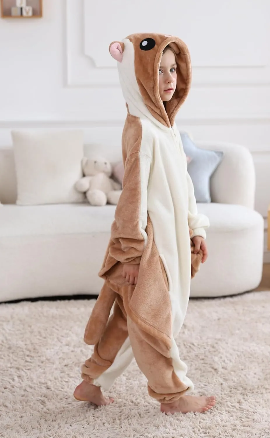 ATOZ Onesie for Kids, Animal Pajamas Halloween Cosplay Costume for Girls Boys