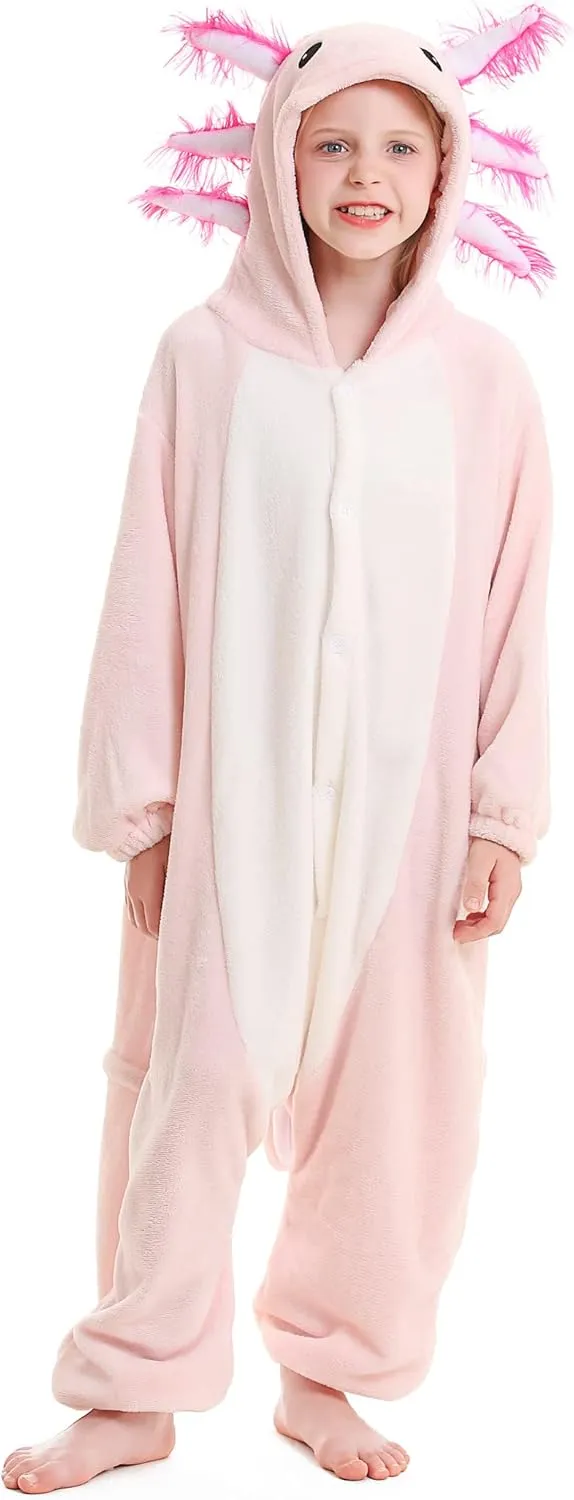 ATOZ Onesie for Kids, Animal Pajamas Halloween Cosplay Costume for Girls Boys