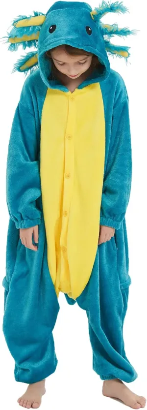 ATOZ Onesie for Kids, Animal Pajamas Halloween Cosplay Costume for Girls Boys
