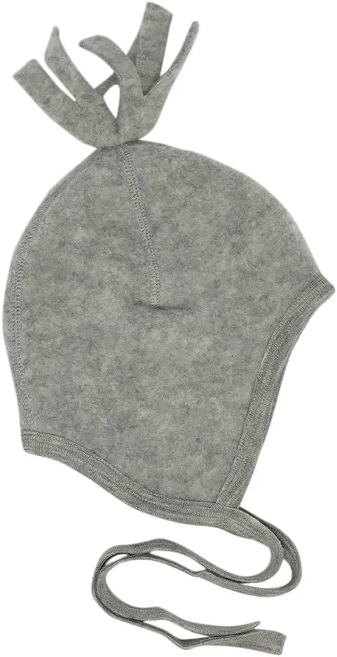 Baby Winter Hat with Ties: Toddler Infant Ear Protection Hat 6-24 Months, Organic Merino Wool Fleece