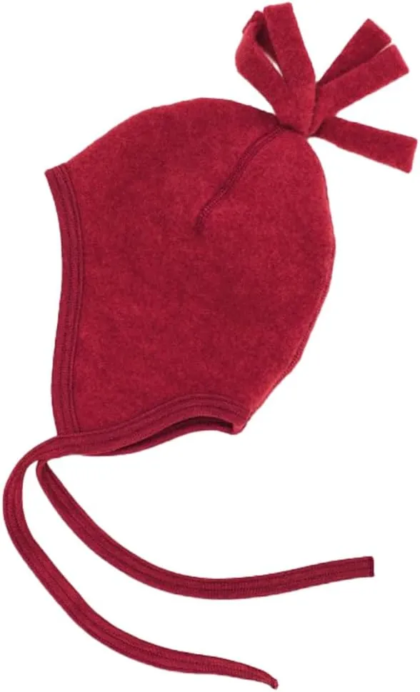 Baby Winter Hat with Ties: Toddler Infant Ear Protection Hat 6-24 Months, Organic Merino Wool Fleece