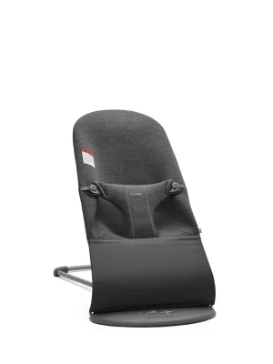 BabyBjörn Bouncer Bliss, Charcoal Gray, 3D Jersey 2-in-1 Adjustable Baby Bouncer Seat and Toddler Chair, Newborn to Toddler (8-29 lbs), 4 positions, Lightweight & Portable