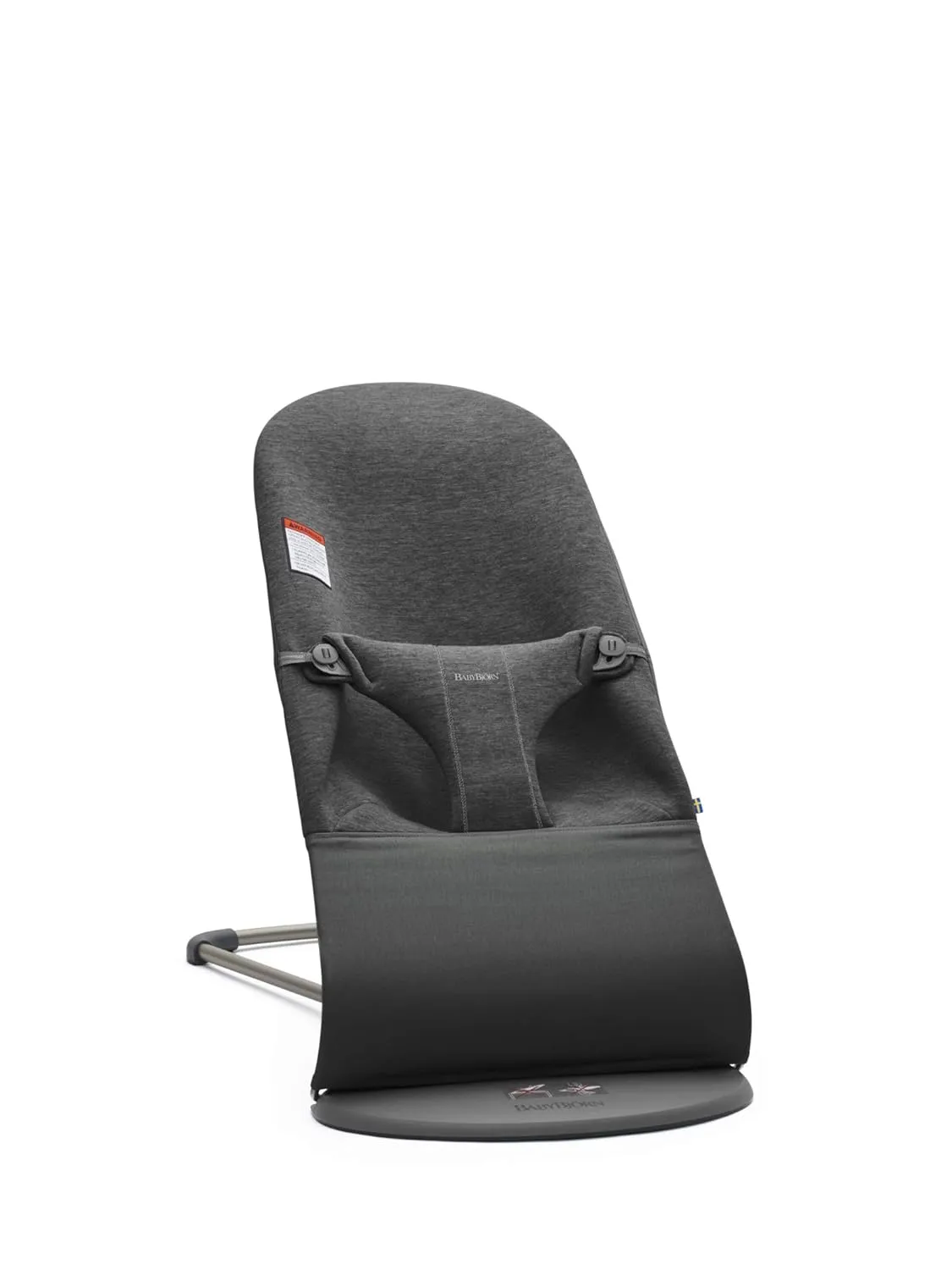 BabyBjörn Bouncer Bliss, Charcoal Gray, 3D Jersey 2-in-1 Adjustable Baby Bouncer Seat and Toddler Chair, Newborn to Toddler (8-29 lbs), 4 positions, Lightweight & Portable