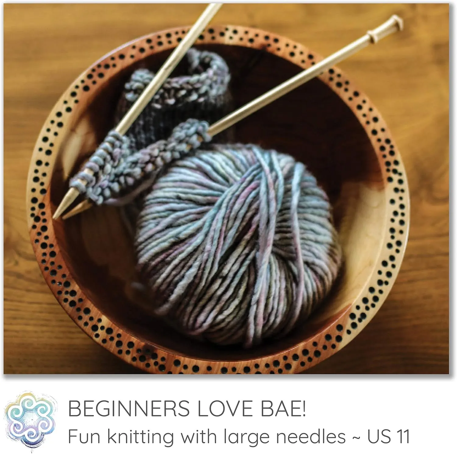 BAE by Living Dreams Yarn. Cuddly, Strong & Super Soft for Next to Skin Winter Knits. 100% Extrafine Merino Bulky Roving Yarn, Domestic Bliss