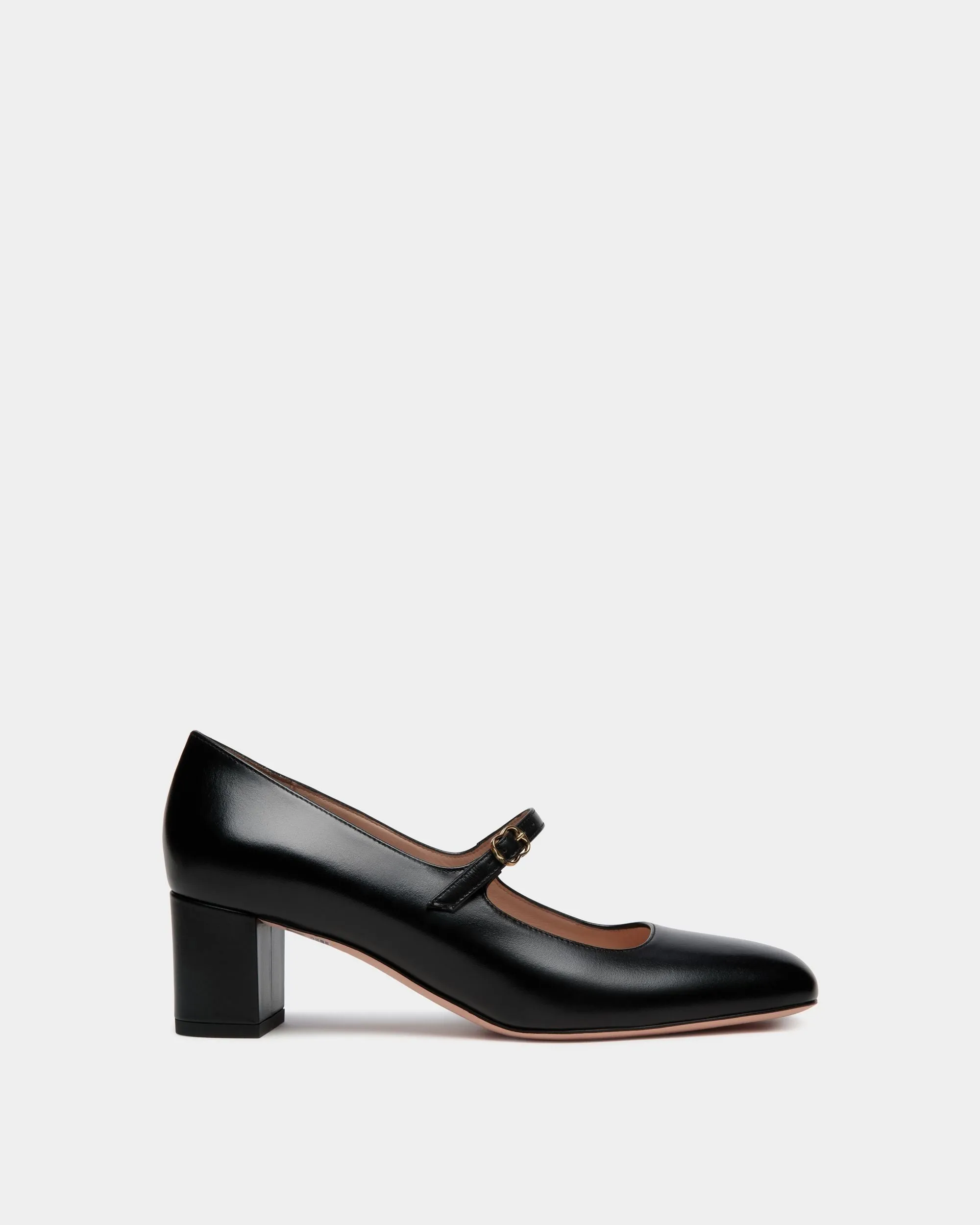 Ballyrina Mary-Jane Pump In Black Leather