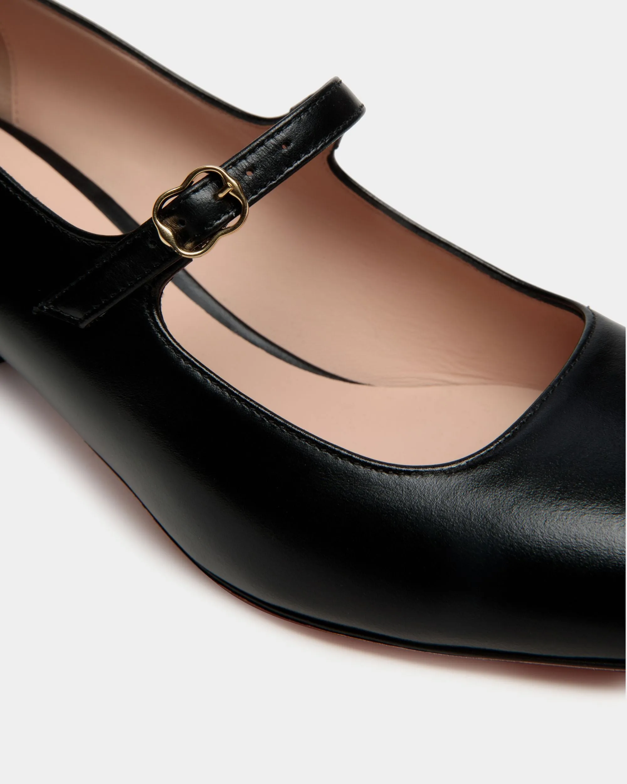 Ballyrina Mary-Jane Pump In Black Leather