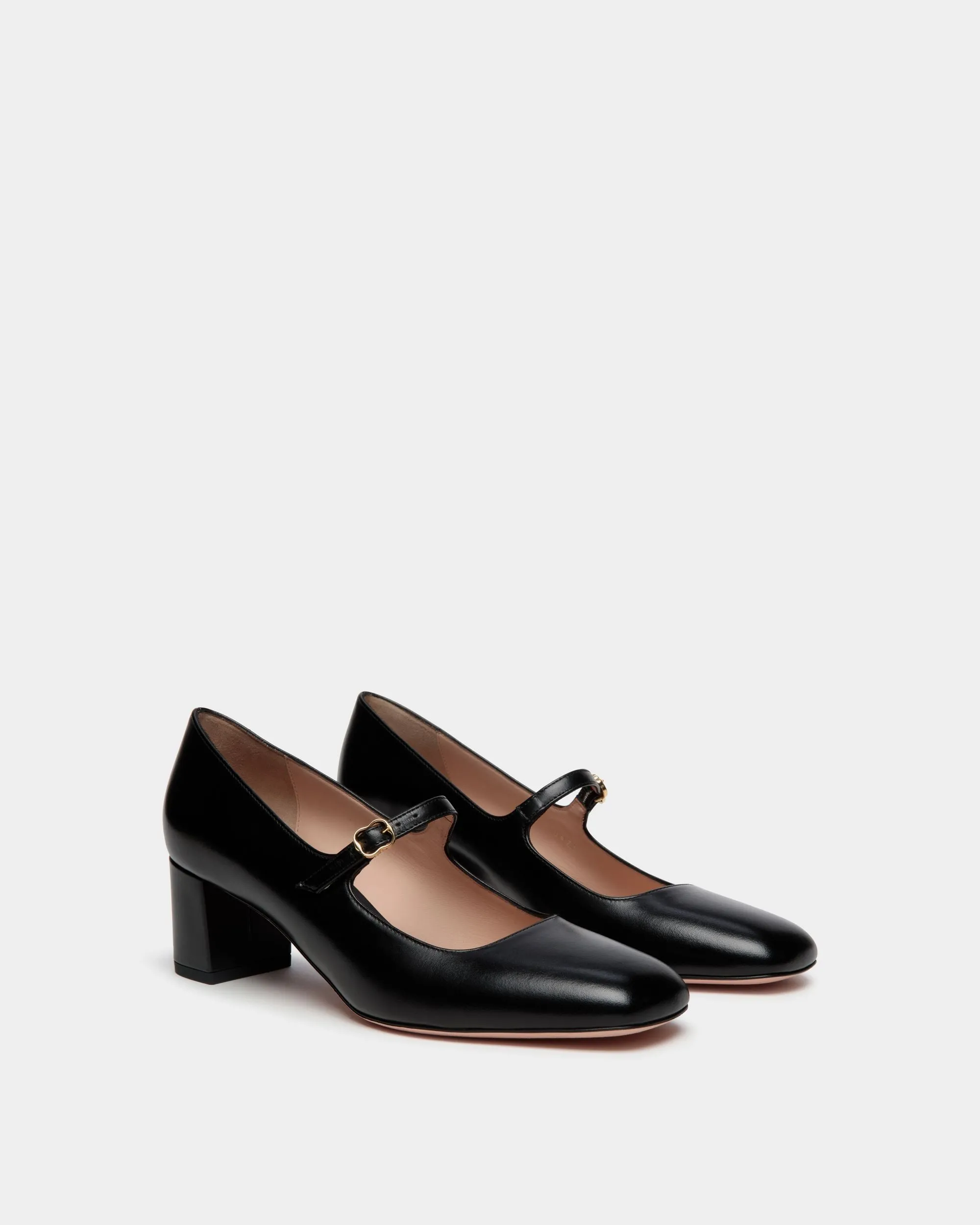 Ballyrina Mary-Jane Pump In Black Leather