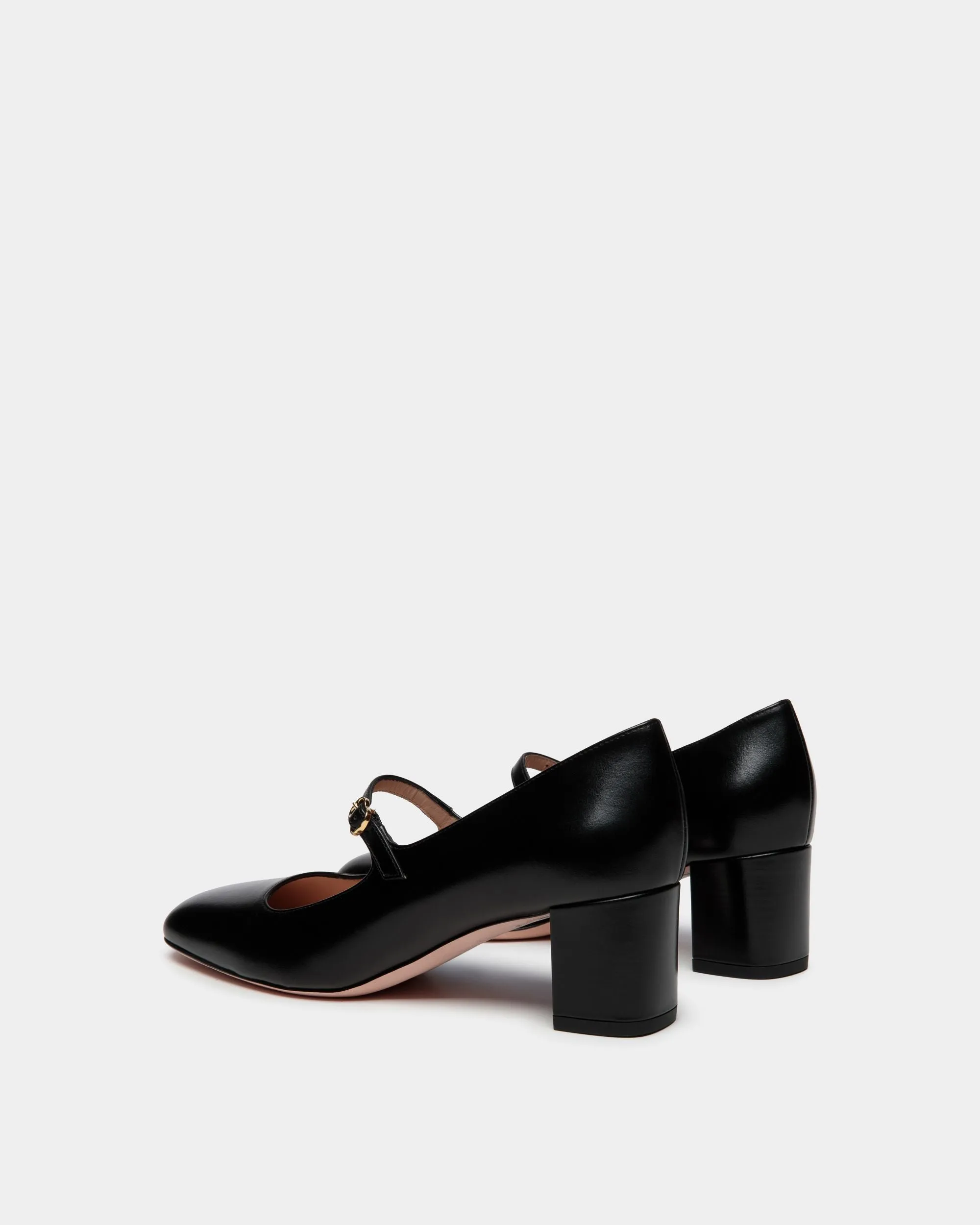 Ballyrina Mary-Jane Pump In Black Leather