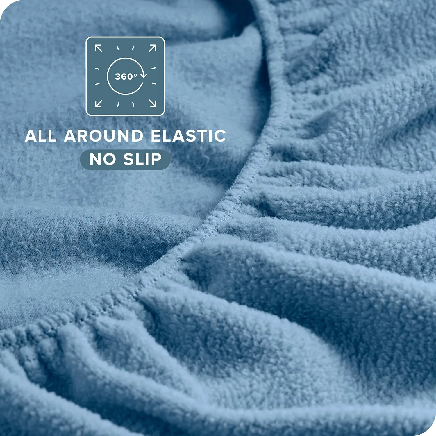 Bare Home Super Soft Fleece Sheet Set - King Size - Extra Plush Polar Fleece, No-Pilling Bed Sheets - All Season Cozy Warmth (King, Coronet Blue)