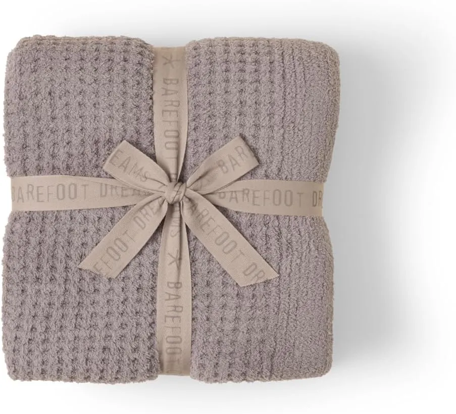Barefoot Dreams® CozyChic® Waffle Throw, Beach Rock, 54"x72"