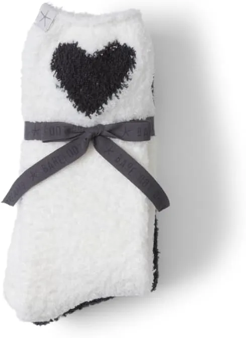 Barefoot Dreams Women's CozyChic Heart Print Sock Set